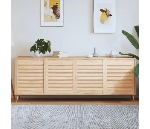 Spintelės Durelės, 4Vnt., 69X59,4cm Pušis, Žaliuzių Dizaino