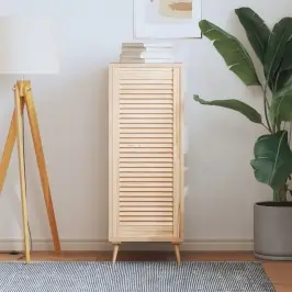 Skapja Durvis, Žalūziju Dizains, 99,3X39,4 Cm, Priedes Koks Vidaxl