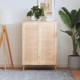 Skapja Durvis, Žalūziju Dizains, 2 Gab., 99,3X39,4 Cm, Priede Vidaxl