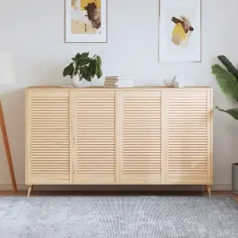 Skapja Durvis, Žalūziju Dizains, 4 Gab., 99,3X49,4 Cm, Priede Vidaxl