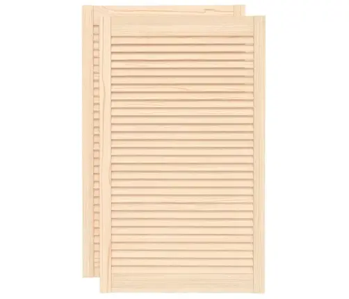 Skapja Durvis, Žalūziju Dizains, 2 Gab., 99,3X59,4 Cm, Priede Vidaxl