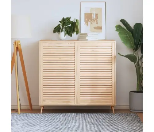 Skapja Durvis, Žalūziju Dizains, 2 Gab., 99,3X59,4 Cm, Priede Vidaxl