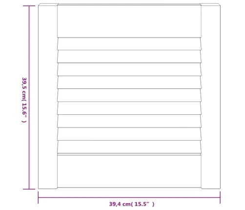 Kapiuksed, Võrega Disain Valge 39,5X39,4 Cm Männipuit