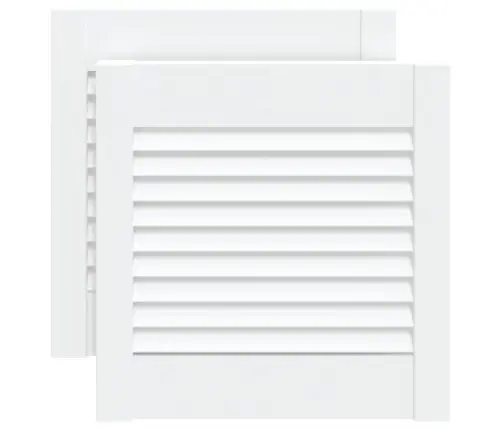 Spintelės Durelės, 2Vnt., Baltos, 39,5X39,4cm Pušis