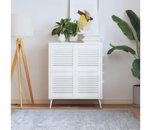 Spintelės Durelės, 4Vnt., Baltos, 39,5X39,4cm Pušis