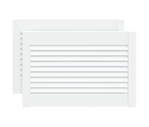 Spintelės Durelės, 2Vnt., Baltos, 39,5X59,4cm Pušis