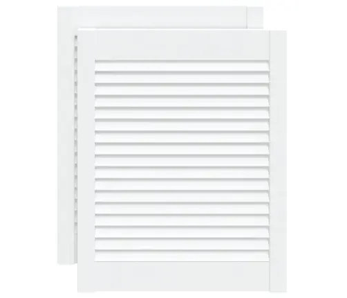 Skapja Durvis, Žalūziju Dizains, 2 Gab., 61,5X49,4 Cm, Priede Vidaxl