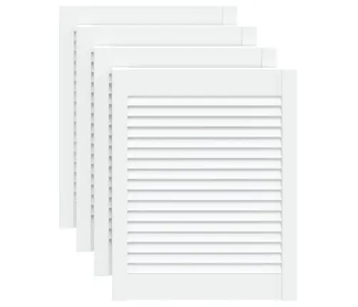 Skapja Durvis, Žalūziju Dizains, 4 Gab., 61,5X49,4 Cm, Priede Vidaxl