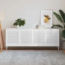 Skapja Durvis, Žalūziju Dizains, 4 Gab., 61,5X49,4 Cm, Priede Vidaxl