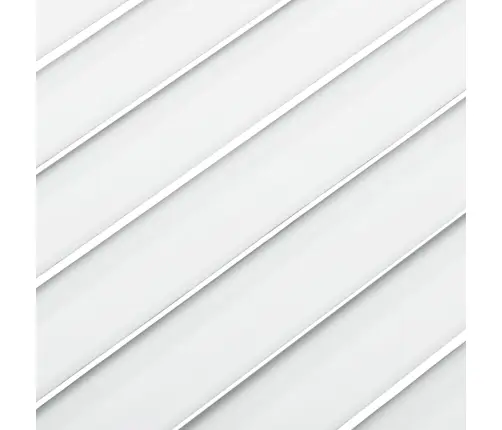 Spintelės Durelės, Baltos, 61,5X59,4cm Pušis, Žaliuzių Dizaino