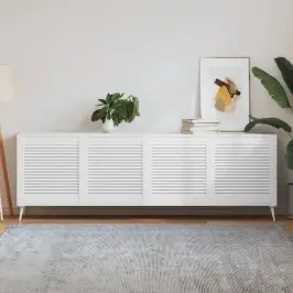 Skapja Durvis, Žalūziju Dizains, 4 Gab., 61,5X59,4 Cm, Priede Vidaxl