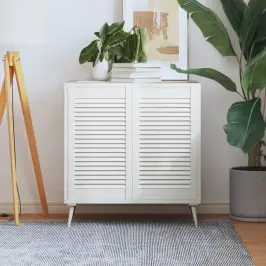 Skapja Durvis, Žalūziju Dizains, 2 Gab., 69X39,4 Cm, Priede Vidaxl