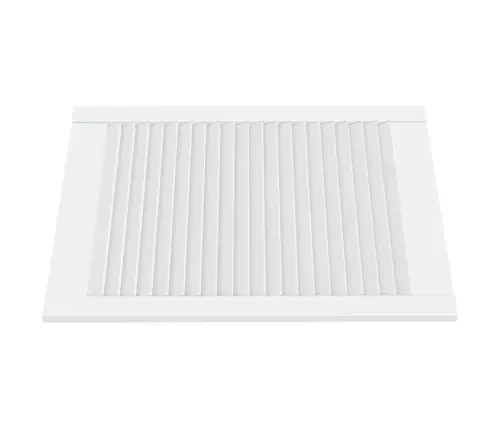 Spintelės Durelės, Baltos, 69X49,4cm Pušis, Žaliuzių Dizaino