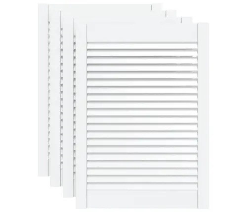 Kapiuksed, Võrega Disain 4 Tk Valge 69X49,4 Cm Männipuit