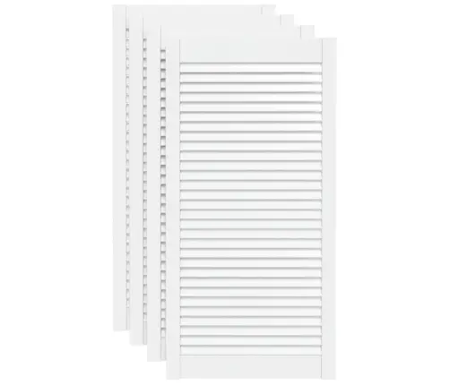 Skapja Durvis, Žalūziju Dizains, 4 Gab., 99,3X49,4 Cm, Priede Vidaxl