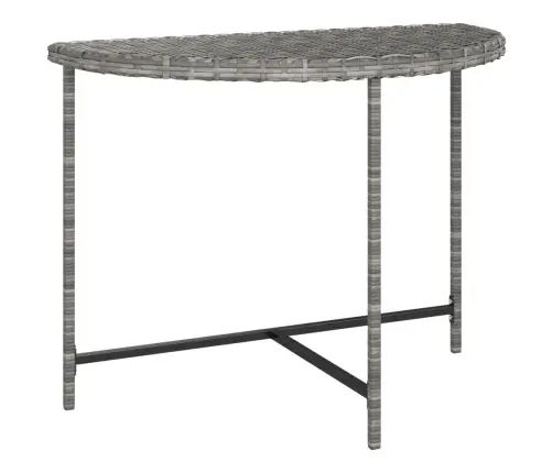 Dārza Galds, 100X50X75 Cm, Pelēka Pe Rotangpalma Vidaxl