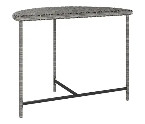 Dārza Galds, 100X50X75 Cm, Pelēka Pe Rotangpalma Vidaxl