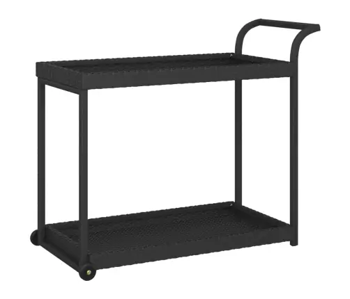 Bāra Ratiņi, Melni, 100X45X83 Cm, Pe Rotangpalma Vidaxl