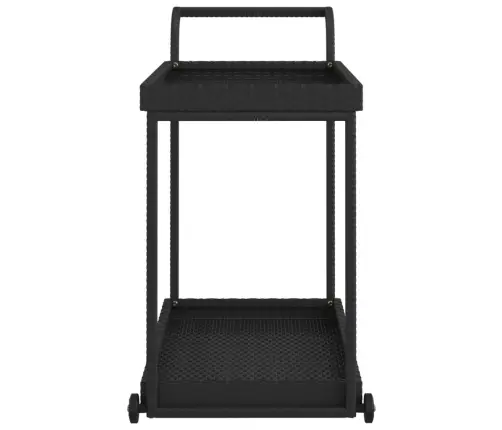 Bāra Ratiņi, Melni, 100X45X83 Cm, Pe Rotangpalma Vidaxl