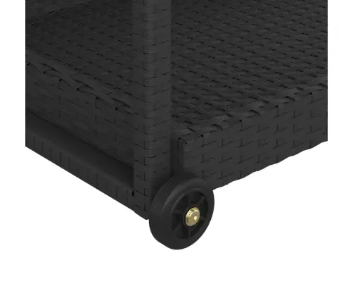 Bāra Ratiņi, Melni, 100X45X83 Cm, Pe Rotangpalma Vidaxl