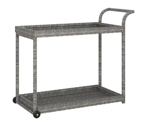 Bāra Ratiņi, Pelēki, 100X45X83 Cm, Pe Rotangpalma Vidaxl