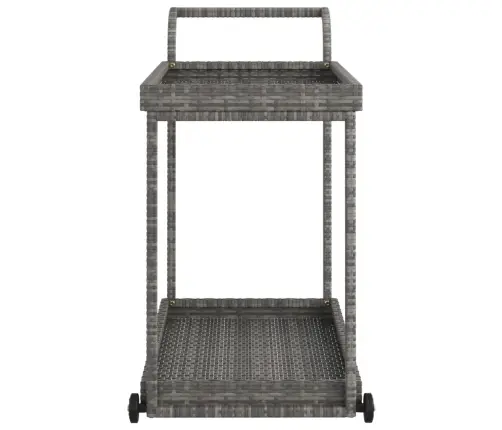 Bāra Ratiņi, Pelēki, 100X45X83 Cm, Pe Rotangpalma Vidaxl