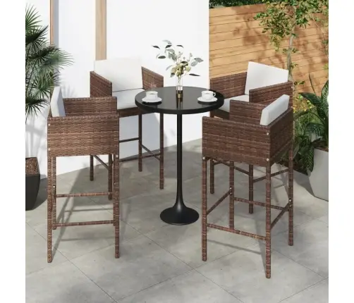 Baaripukid Istmepatjadega, 4 Tk, Pruun, Polürotang