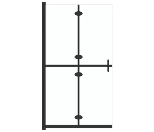 Dušas Siena, Salokāma, Caurspīdīgs Esg Stikls, 90X190 Cm Vidaxl