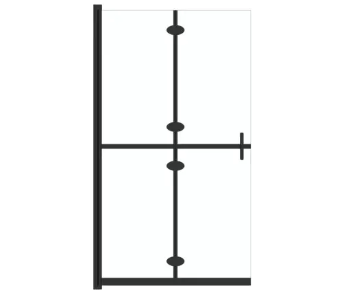 Dušas Siena, Salokāma, Caurspīdīgs Esg Stikls, 110X190 Cm Vidaxl