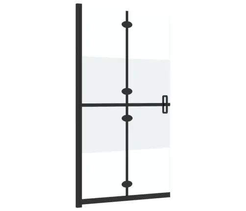 Dušas Siena, Salokāma, Daļēji Matēts Esg Stikls, 90X190 Cm Vidaxl