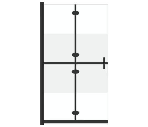 Dušas Siena, Salokāma, Daļēji Matēts Esg Stikls, 110X190 Cm Vidaxl