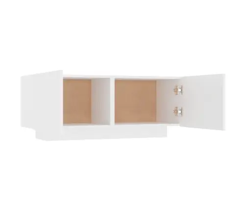 Naktsskapītis, 100X35X40 Cm, Balts, Inženierijas Koks Vidaxl