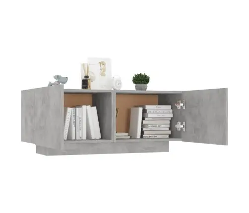 Naktsskapītis, 100X35X40 Cm, Inženierijas Koks, Betona Pelēks Vidaxl