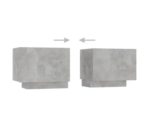 Naktsskapītis, 100X35X40 Cm, Inženierijas Koks, Betona Pelēks Vidaxl