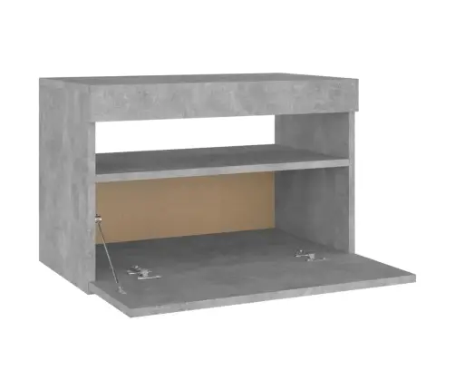 Naktinė Spintelė, Pilkos Spalvos, 60X35X40cm Mdp Naktinė Spintelė, Pilkos Spalvos, 60X35X40cm Mdp