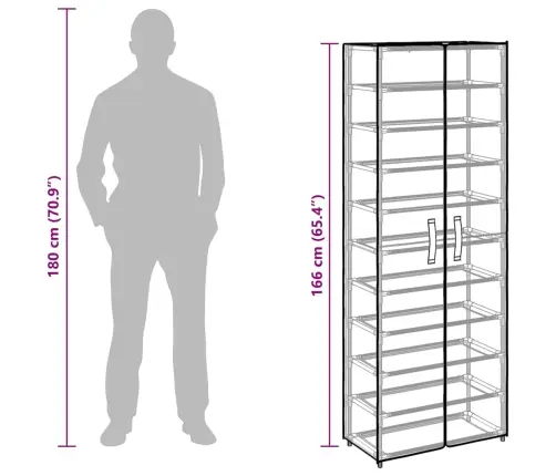 Kingakapp, Kreemjas, 60 X 30 X 166 cm Kangas