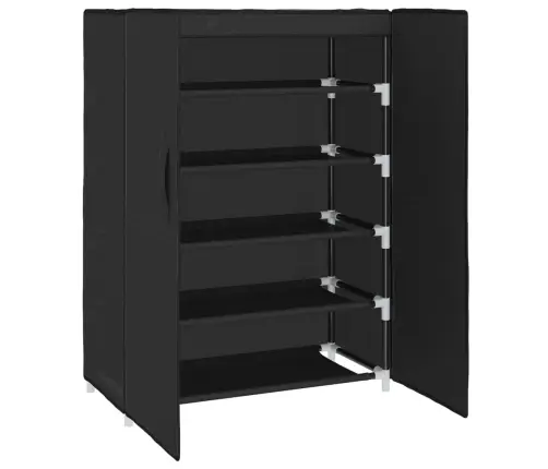 Apavu Skapis, Melns, 60X28X90 Cm, Audums Vidaxl