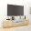 Tv Skapītis Ar Led Lampiņām, 180X35X40 Cm, Ozolkoka Krāsa Vidaxl