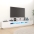 Tv Skapītis Ar Led Lampiņām, 260X35X40 Cm, Balts Vidaxl