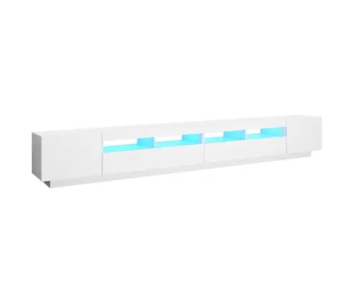 Televizoriaus Spintelė Su Led Apšvietimu, Balta, 300X35X40Cm Televizoriaus Spintelė Su Led Apšvietimu, Balta, 300X35X40Cm