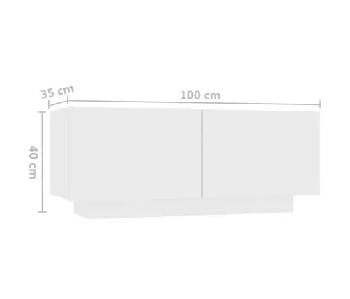 Televizoriaus Spintelė Su Led Apšvietimu, Balta, 300X35X40Cm Televizoriaus Spintelė Su Led Apšvietimu, Balta, 300X35X40Cm