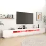 Televizoriaus Spintelė Su Led Apšvietimu, Balta, 300X35X40Cm Televizoriaus Spintelė Su Led Apšvietimu, Balta, 300X35X40Cm