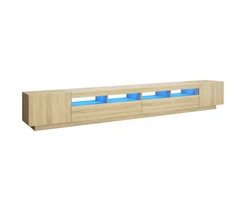 Tv Skapītis Ar Led Lampiņām, 300X35X40 Cm, Ozolkoka Krāsa Vidaxl Tv Skapītis Ar Led Lampiņām, 300X35X40 Cm, Ozolkoka Krāsa Vidaxl