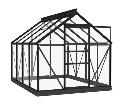 Siltumnīcas Rezerves Rāmi, Antracītpelēks, 155X103X191 Cm Vidaxl