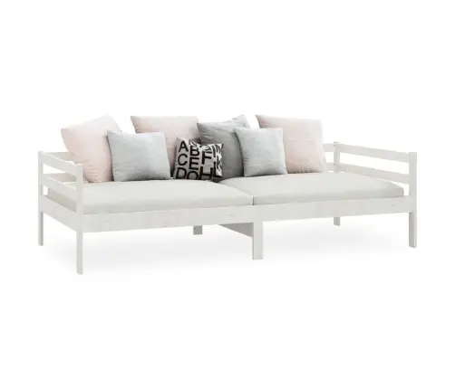 Dīvāngulta, Balta, 90X200 Cm, Priedes Masīvkoks Vidaxl