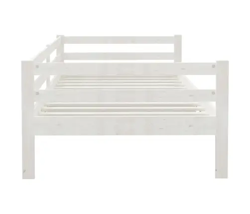 Dīvāngulta, Balta, 90X200 Cm, Priedes Masīvkoks Vidaxl