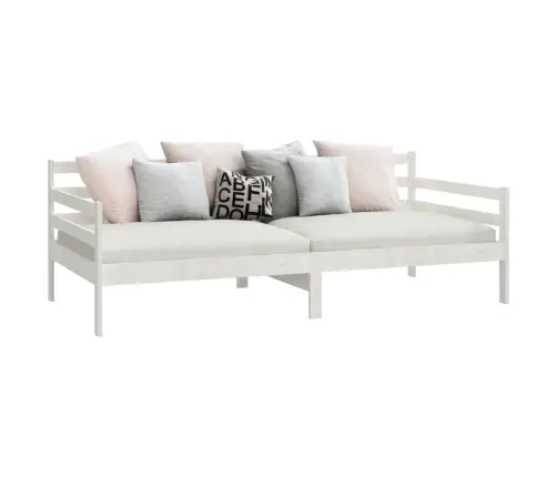 Dīvāngulta, Balta, 90X200 Cm, Priedes Masīvkoks Vidaxl