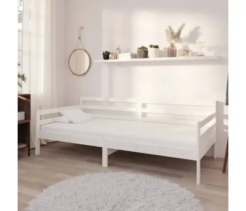 Dīvāngulta, Balta, 90X200 Cm, Priedes Masīvkoks Vidaxl