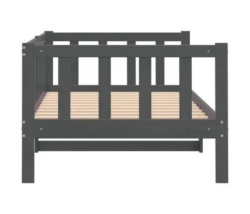 Päevavoodi Raam Ilma Madratsita, Hall, Männipuit, 90 X 200 Cm