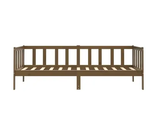 Lova, Medaus Rudos Spalvos, 90X200cm Pušies Medienos Masyvas